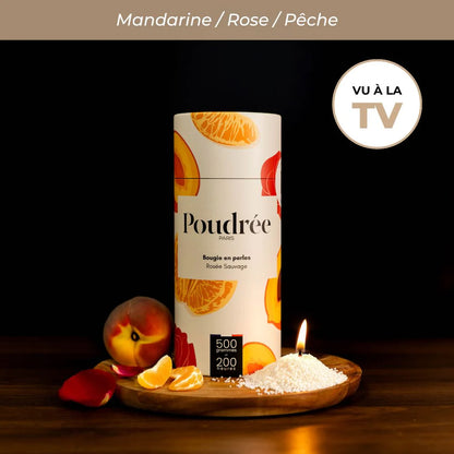 Coffret Bougie Parfumée en Perle - Poudrée Paris