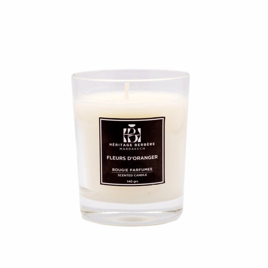 Bougie Parfumée Fleur d'Oranger 140g - Héritage Berbère