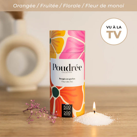 Bougie Parfumée en Perles Collection Flora - Poudrée Paris