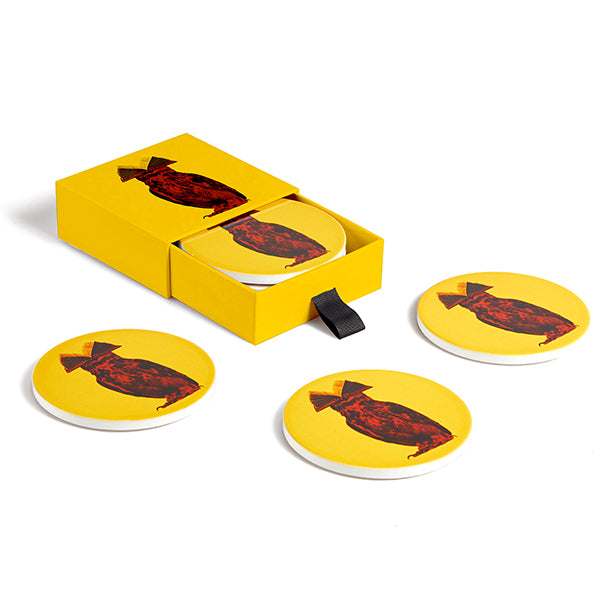 Set de 4 Dessous de Verre en Céramique Hibook - Gangzaï
