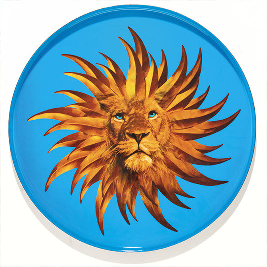 Plateau Rond Solar King en Métal D.33 cm - Gangzaï