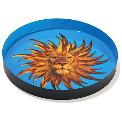 Plateau Rond Solar King en Métal D.33 cm - Gangzaï