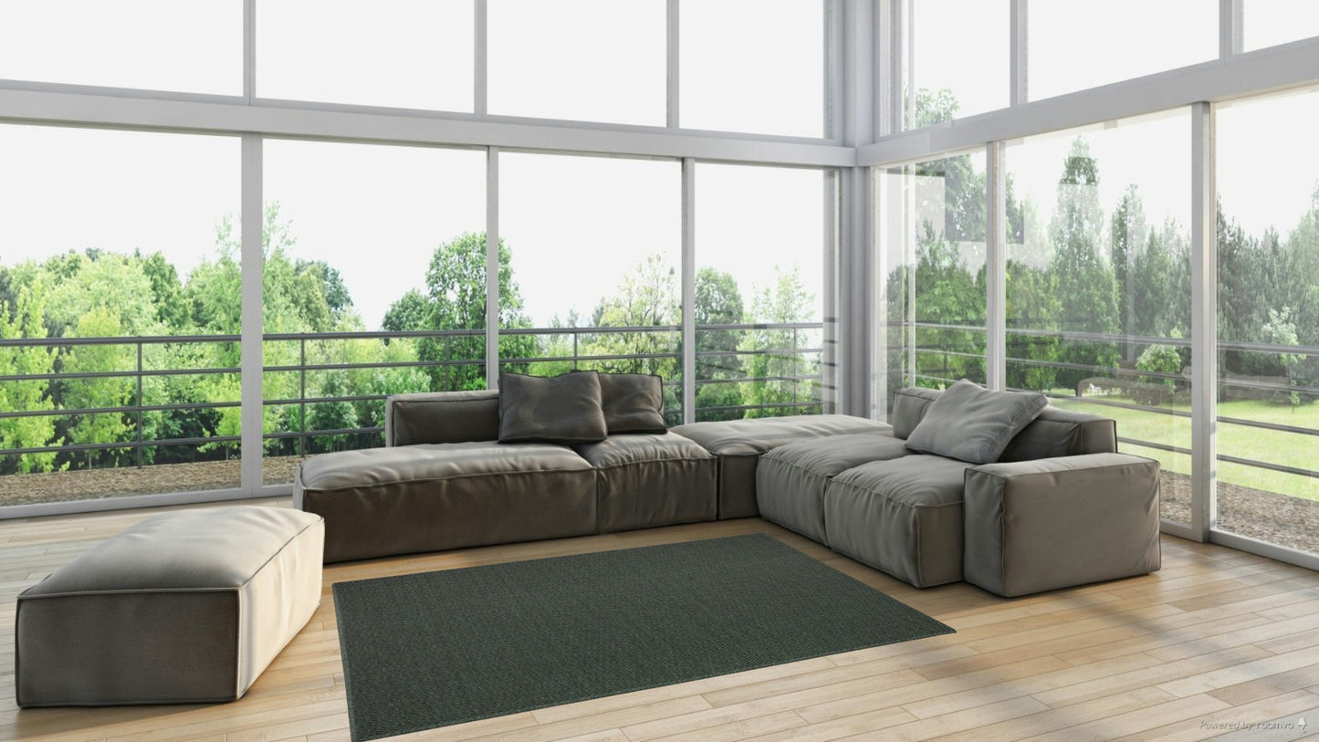 Tapis d'Extérieur Andorre Kaki 160x230 cm / 200 x 290 cm- Idaho Éditions