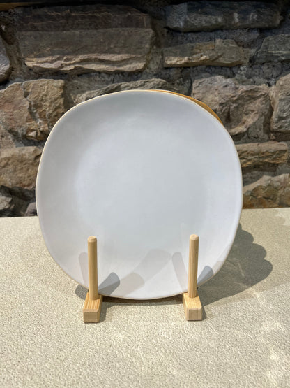 Set de 6 Assiettes à Desserts en Grès D.22 cm Organica - Gresnovo