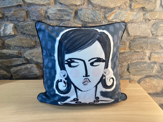 Housse de Coussin Femme Retro - Podevache