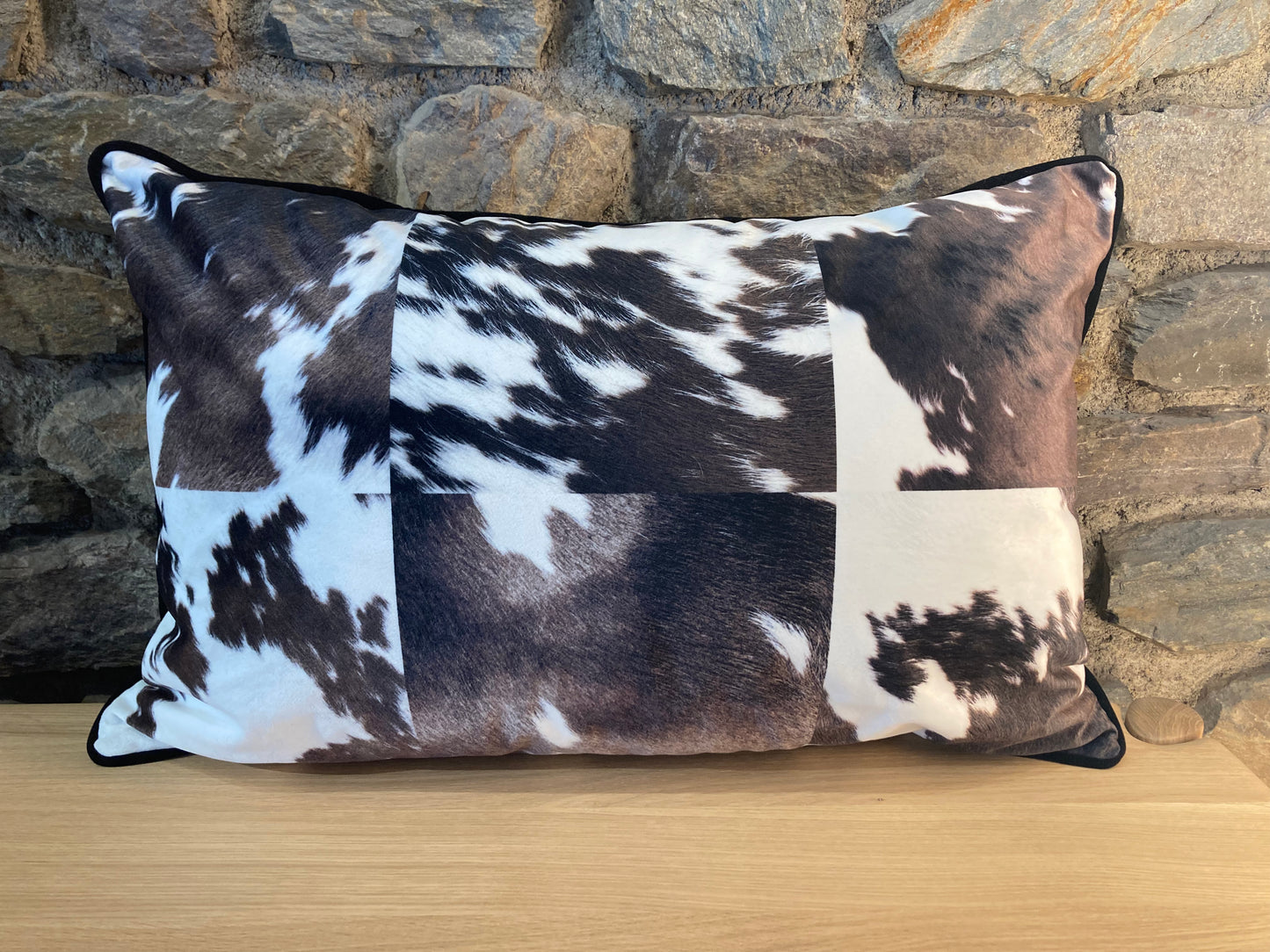 Housse de Coussin Effet Peau de Vache  - Podevache