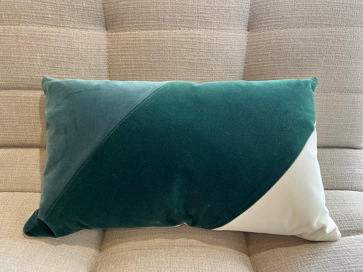 Coussin Voile Bleu Sarah 55x40 cm - Maison Sarah Lavoine