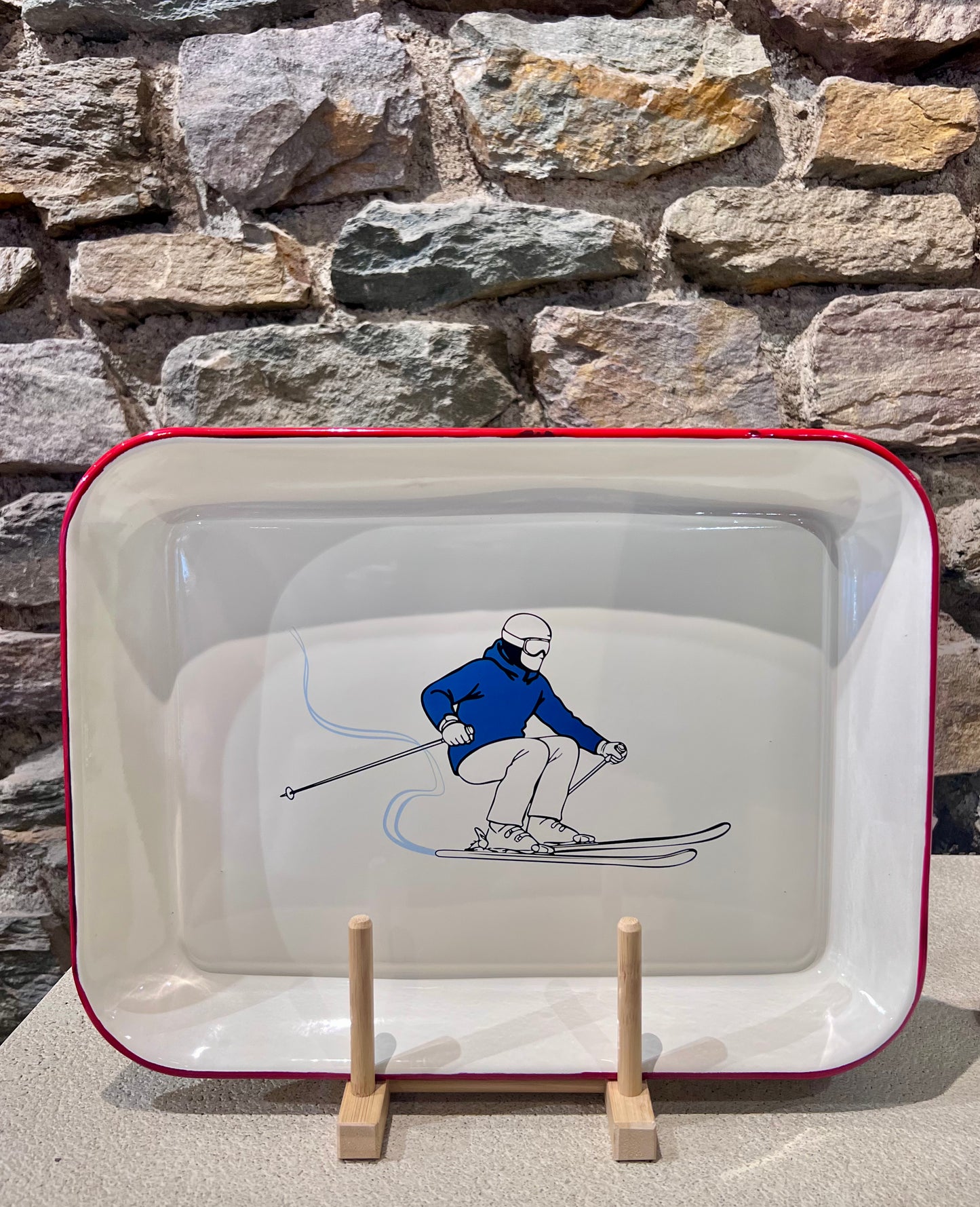 Plateau en Tôle Émaillée Sport d'Hiver - WD Lifestyle