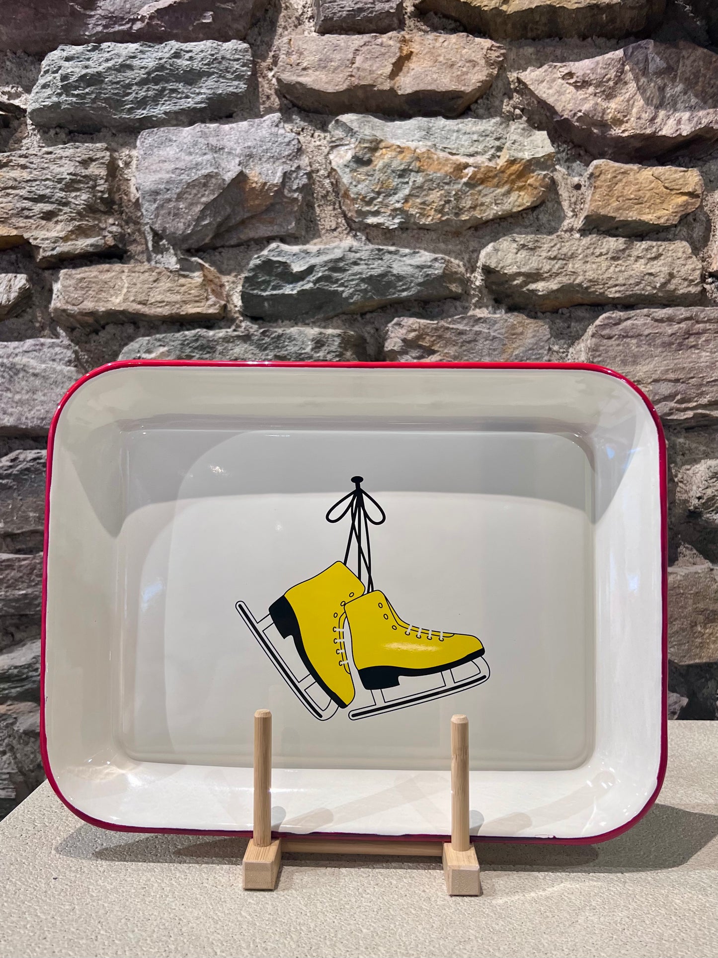 Plateau en Tôle Émaillée Sport d'Hiver - WD Lifestyle