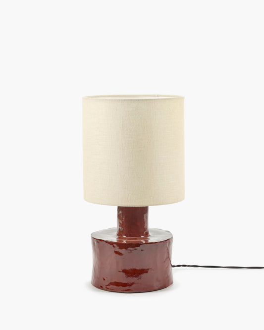 Lampe de table Catherine Serax rouge et beige