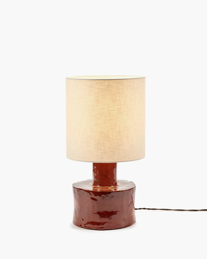 Lampe de table Catherine Serax rouge et beige