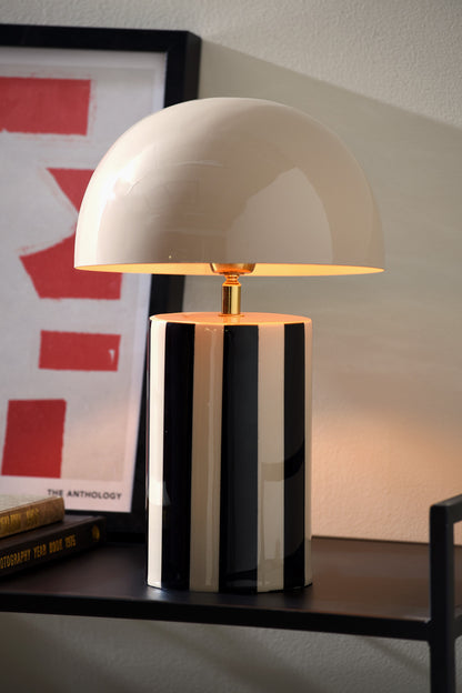 Lampe de Table Rayado en Métal Style Rétro - Present Time
