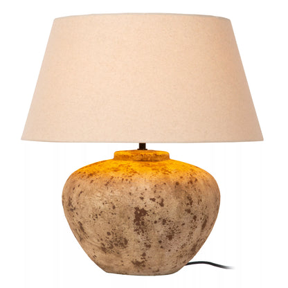 Lampe de Table Davina en Céramique Ovale Japandi -