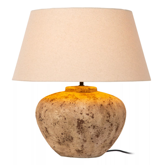 Lampe de Table Davina en Céramique Ovale Japandi - Lucide