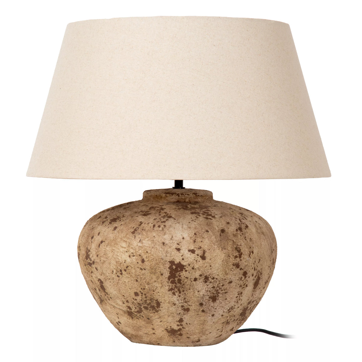 Lampe de Table Davina en Céramique Ovale Japandi -