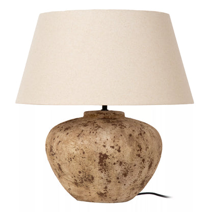 Lampe de Table Davina en Céramique Ovale Japandi -