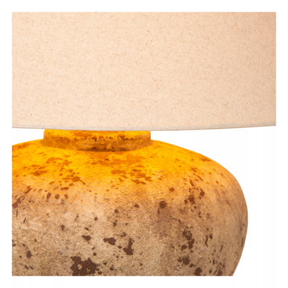 Lampe de Table Davina en Céramique Ovale Japandi -