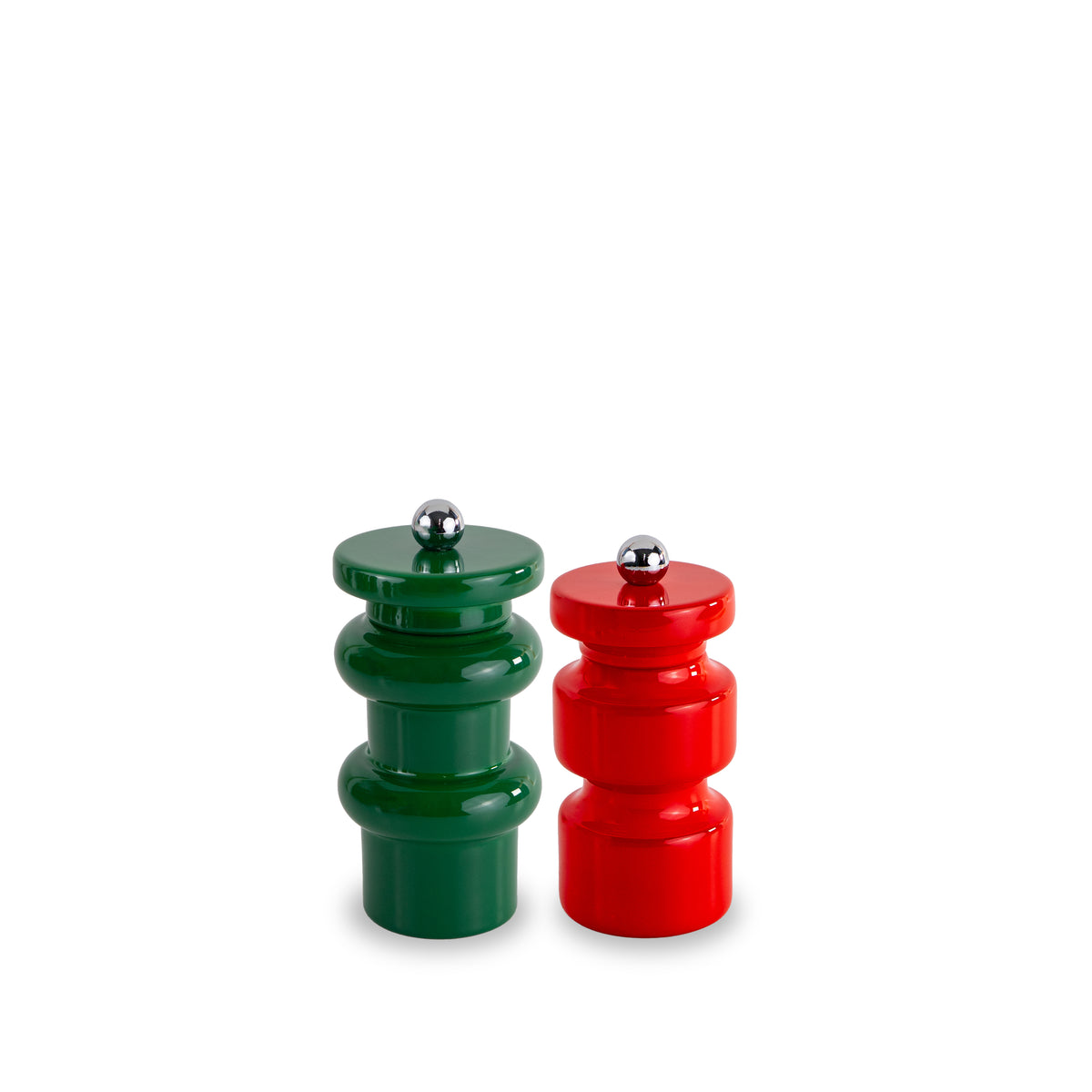 Duo Moulin à Poivre & Sel en Bois Laqué Coloré - WD Lifestyle