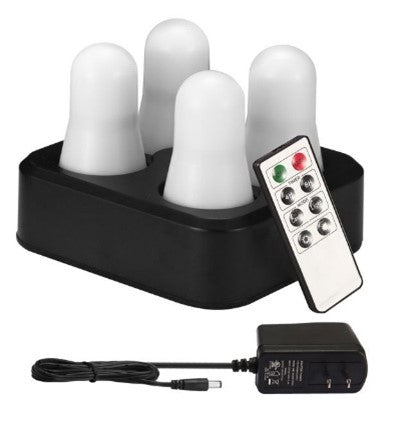 Set de 4 Bougies LED & Station de Recharge - Lum-E
