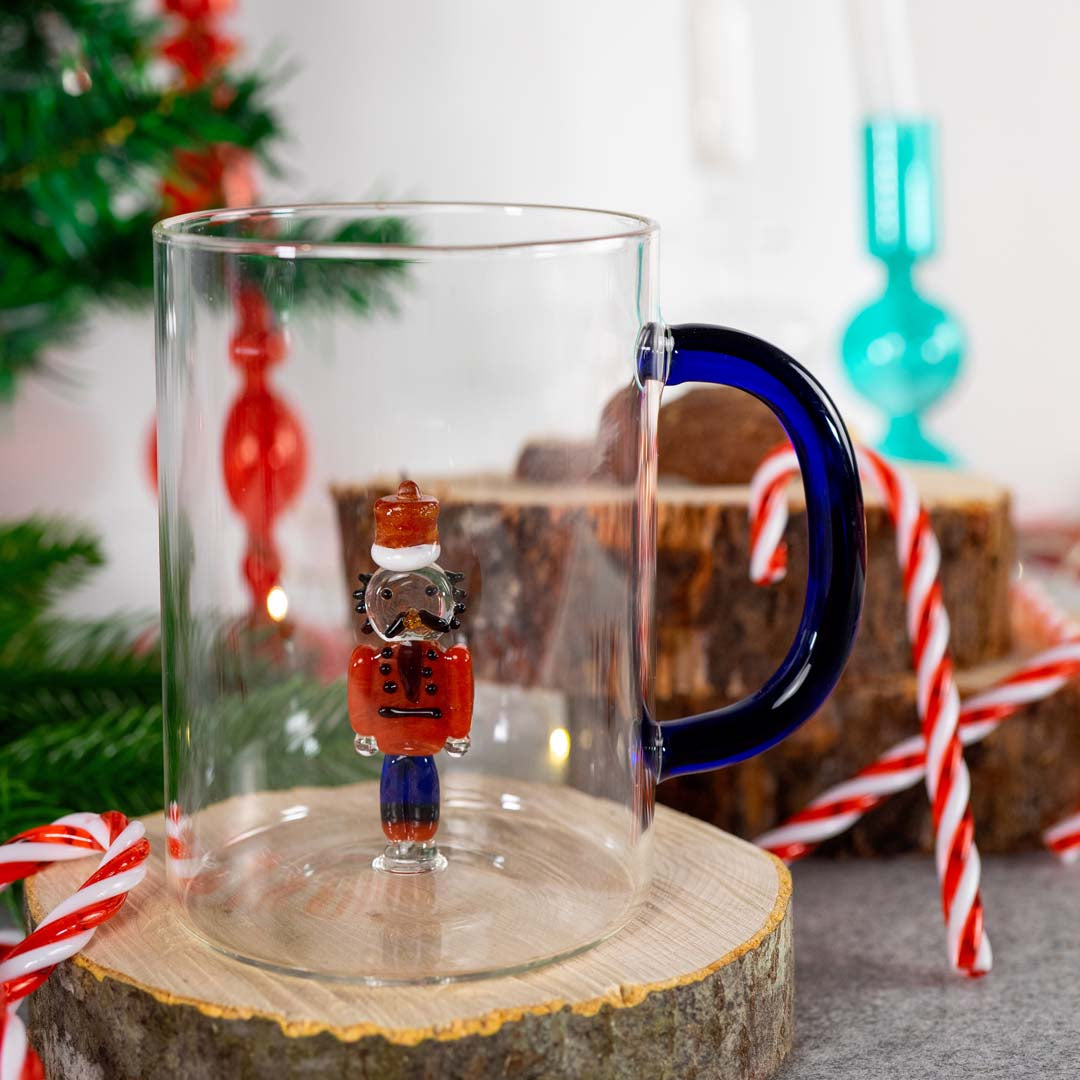 Mug en Verre Décoration Thème de Noël en 3D 420 ml - WD Lifestyle