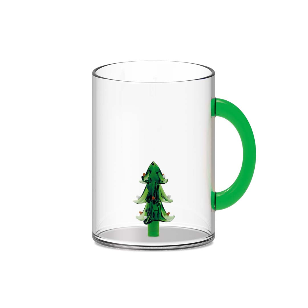 Mug en Verre Décoration Thème de Noël en 3D 420 ml - WD Lifestyle
