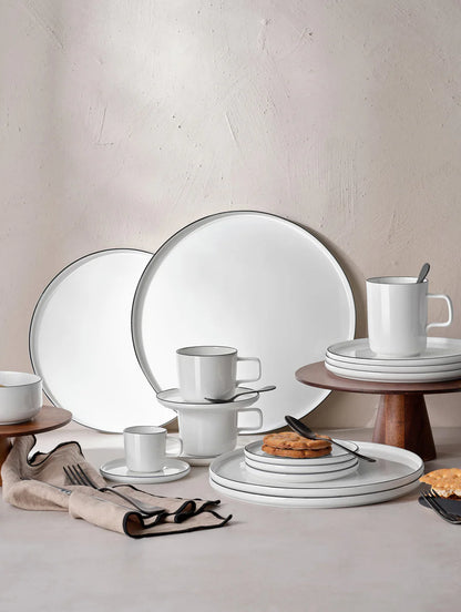 Set de 6 Assiettes à Pain Oco Porcelaine Blanche D.14,5 cm - Asa