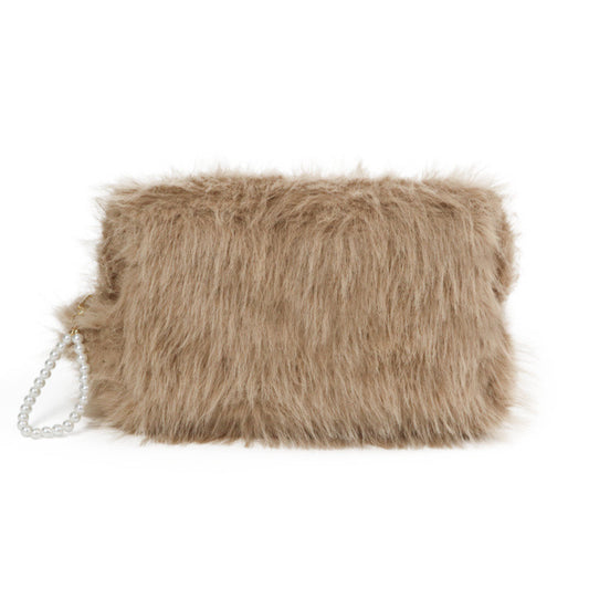Pochette Fausse Fourure & Porte-Clé 22x16 cm - Podevache