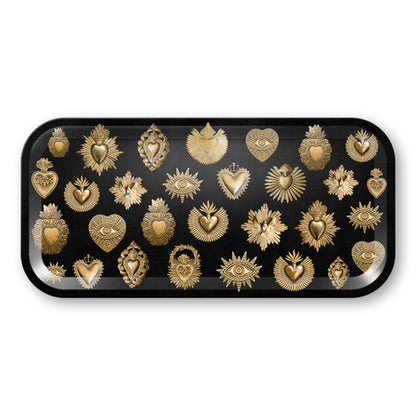 Plateau en Bois Coeur Royal 38x38 / 27x13 cm  - Podevache
