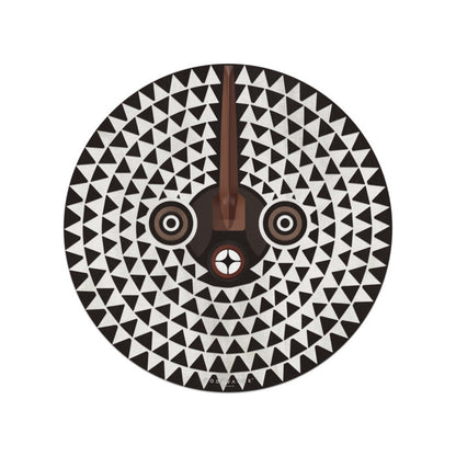 Set de Table en Vinyle Rond Masque D.38 cm - Podevache