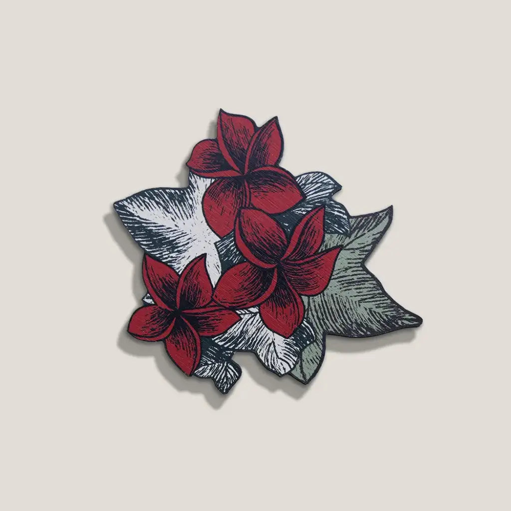 Patère Boucan aux Motifs Floraux - Ibride