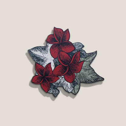 Patère Boucan aux Motifs Floraux - Ibride