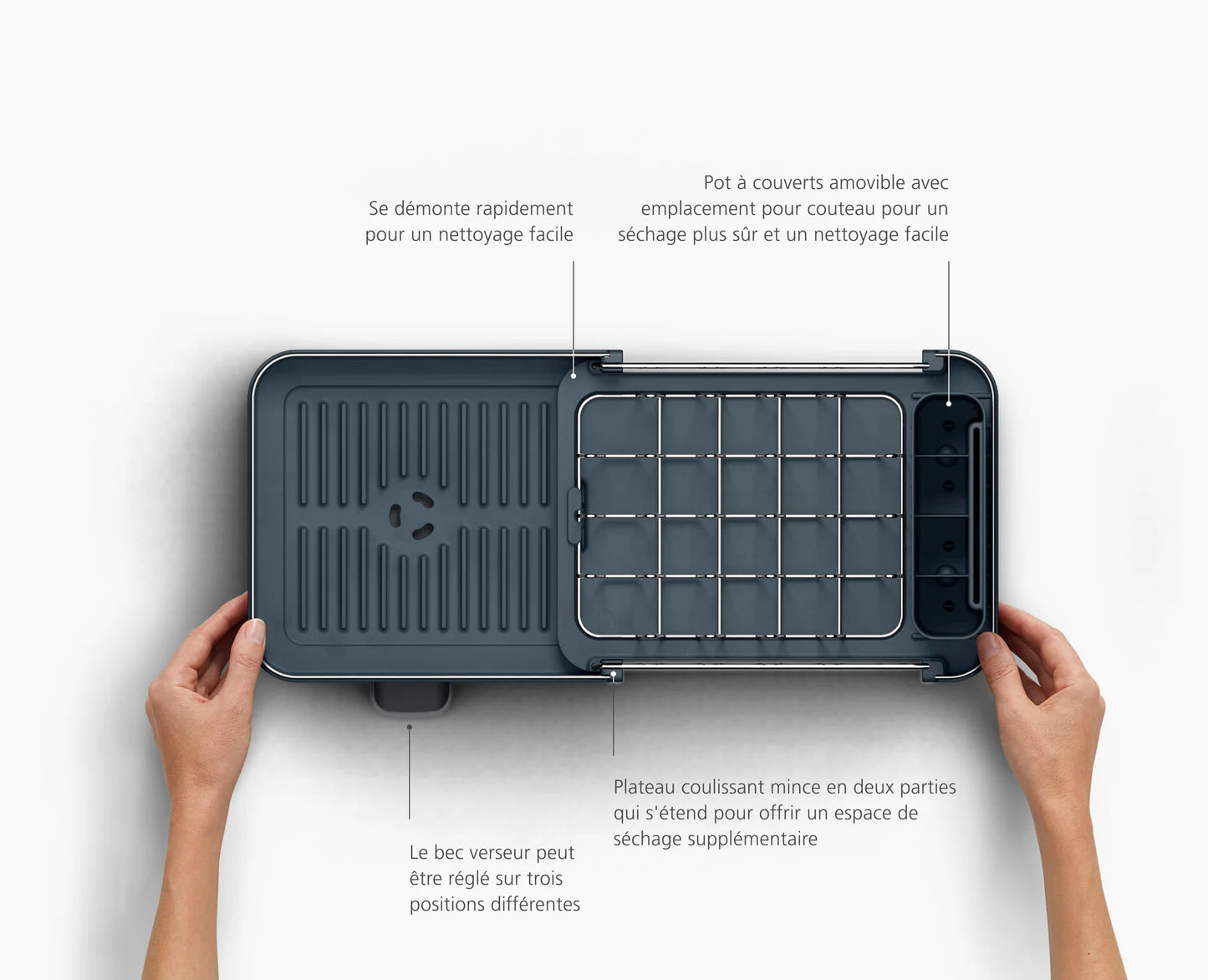 Petit Egouttoir Vaisselle Expansible Inox Extend™ - Joseph Joseph