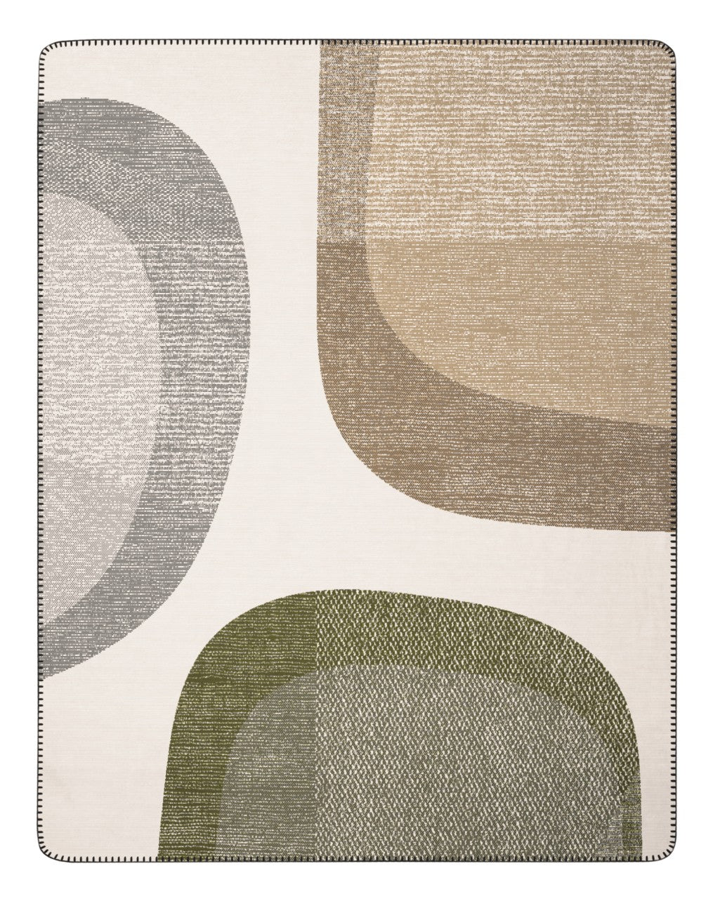 Plaid Nordic Roc en Coton Doux & Chaud 150x200 cm - Biederlack