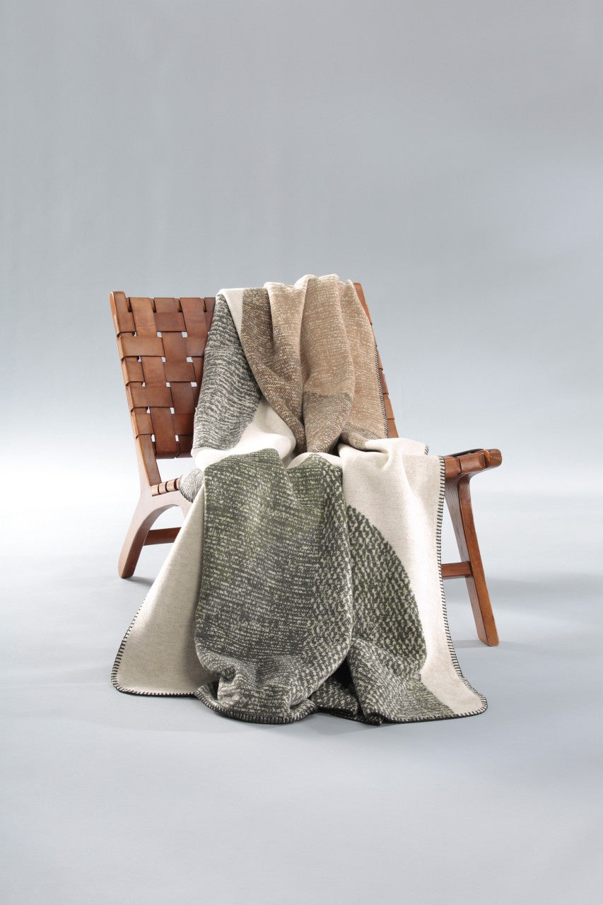 Plaid Nordic Roc en Coton Doux & Chaud 150x200 cm - Biederlack