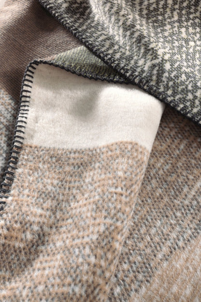 Plaid Nordic Roc en Coton Doux & Chaud 150x200 cm - Biederlack