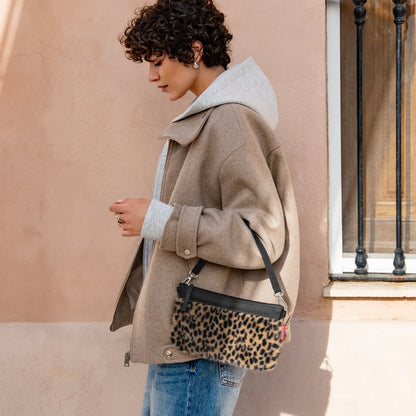 Pochette Bandoulière en Fausse Fourrure Léopard - Reisenthel