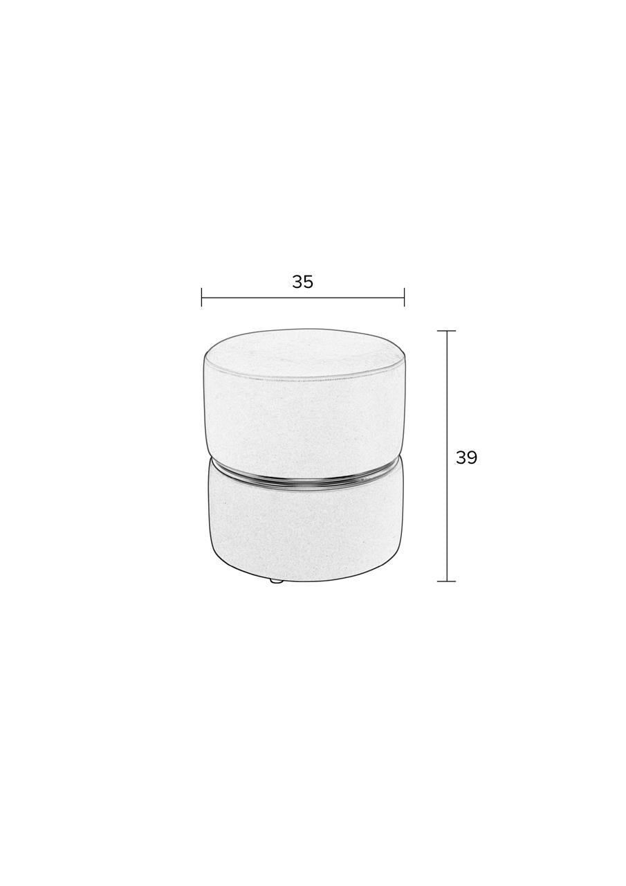 Pouf Coloré Bubbly H.39 cm - White Label Living