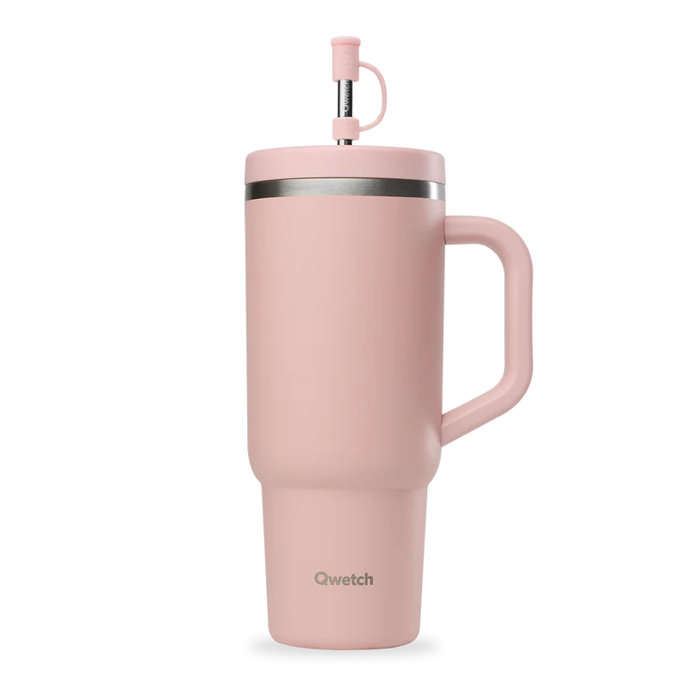 Travel Cup Isotherme en Inox avec Paille 900 ml - Qwetch