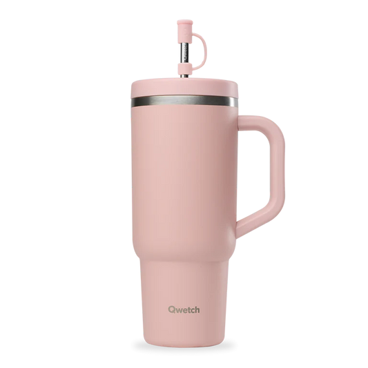 Travel Cup Isotherme en Inox avec Paille 900 ml - Qwetch