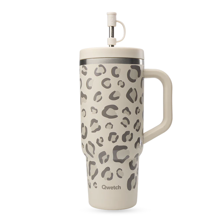 Travel Cup Isotherme en Inox avec Paille 900 ml - Qwetch