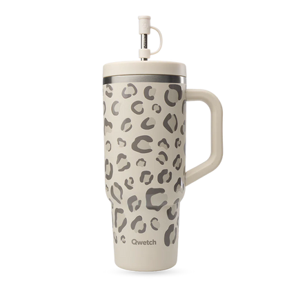 Travel Cup Isotherme en Inox avec Paille 900 ml - Qwetch