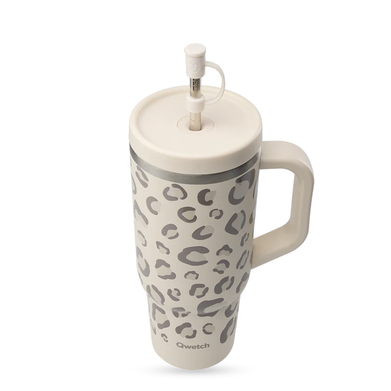 Travel Cup Isotherme en Inox avec Paille 900 ml - Qwetch