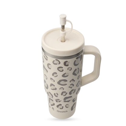 Travel Cup Isotherme en Inox avec Paille 900 ml - Qwetch