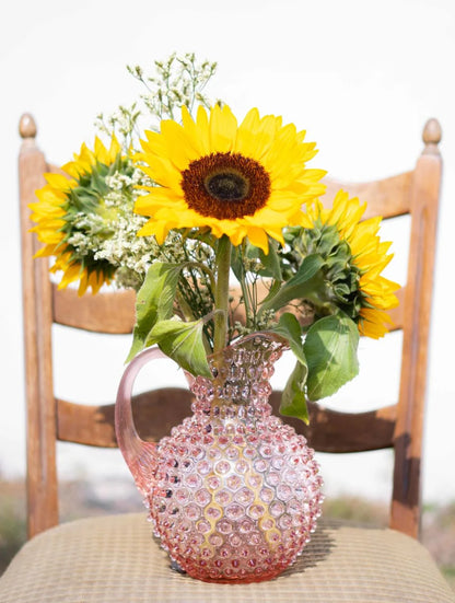 Carafe à Picots Ananas en Cristal Rose - Markhbein