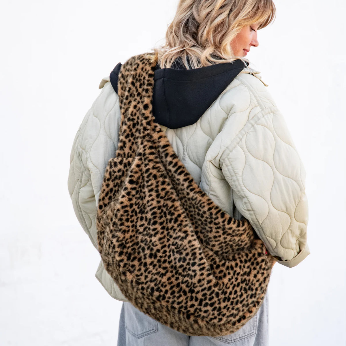Sac Banane Bandoulière Moonbag Fausse Fourrure Léopard - Reisenthel