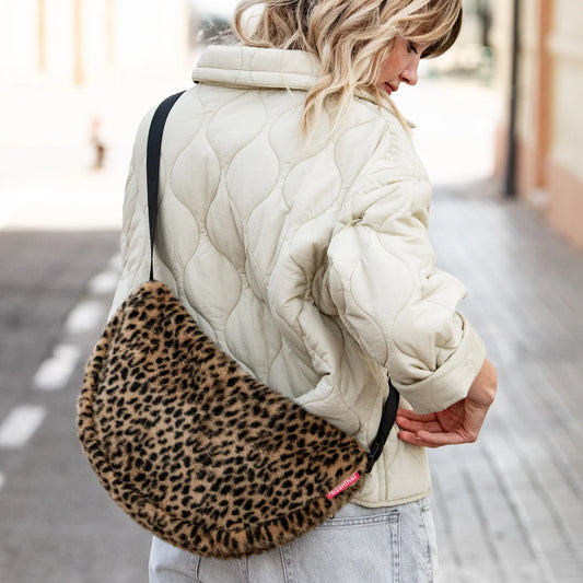 Sac Banane Bandoulière Moonbag Fausse Fourrure Léopard S - Reisenthel