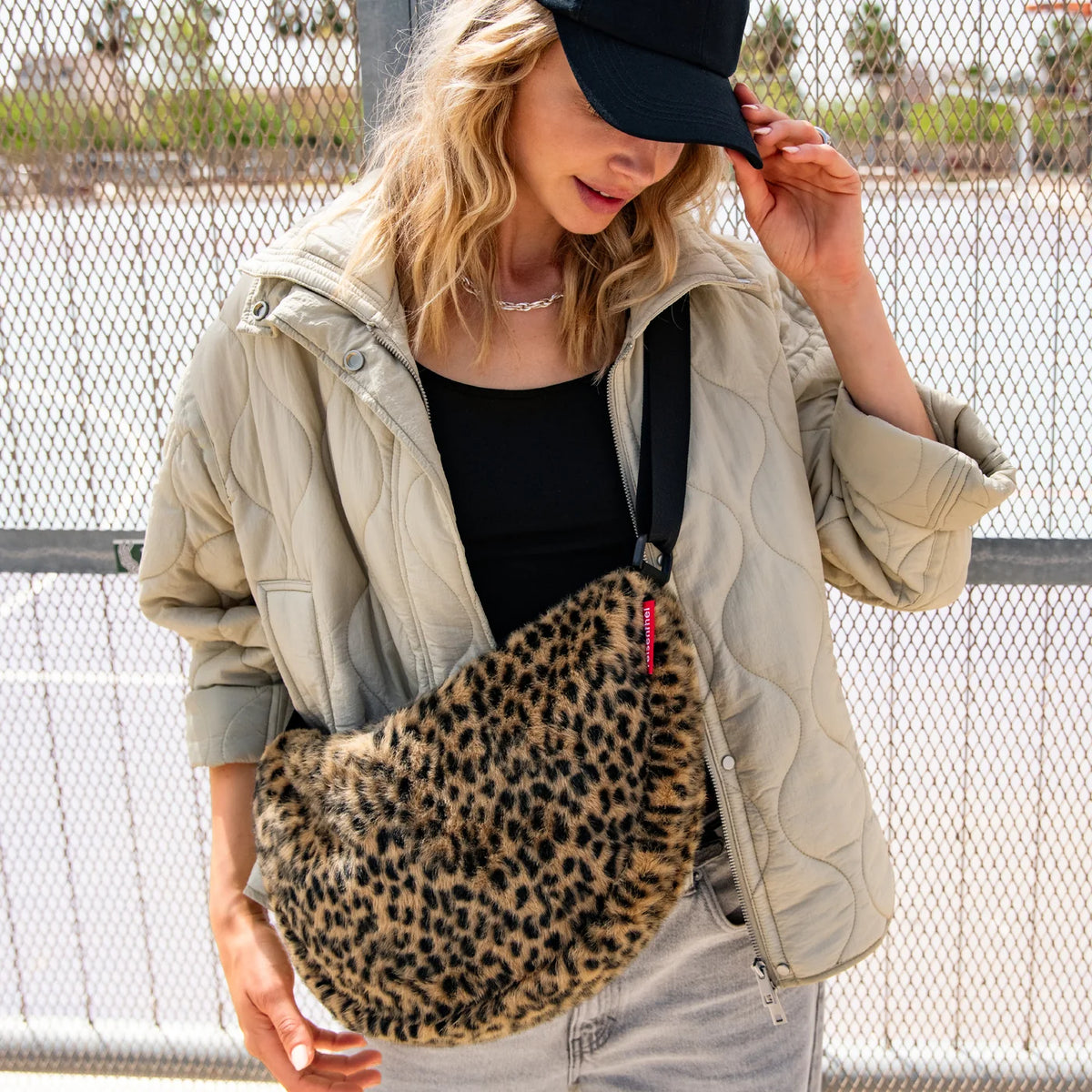 Sac Banane Bandoulière Moonbag Fausse Fourrure Léopard S - Reisenthel