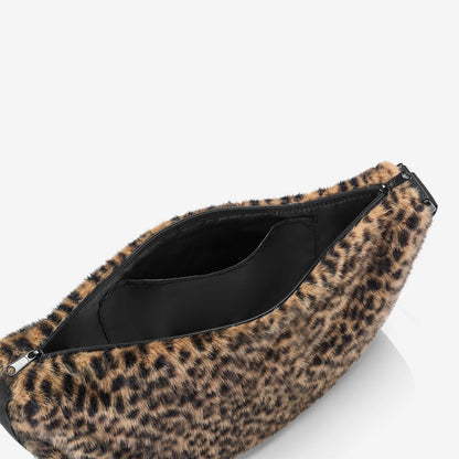 Sac Banane Bandoulière Moonbag Fausse Fourrure Léopard S - Reisenthel