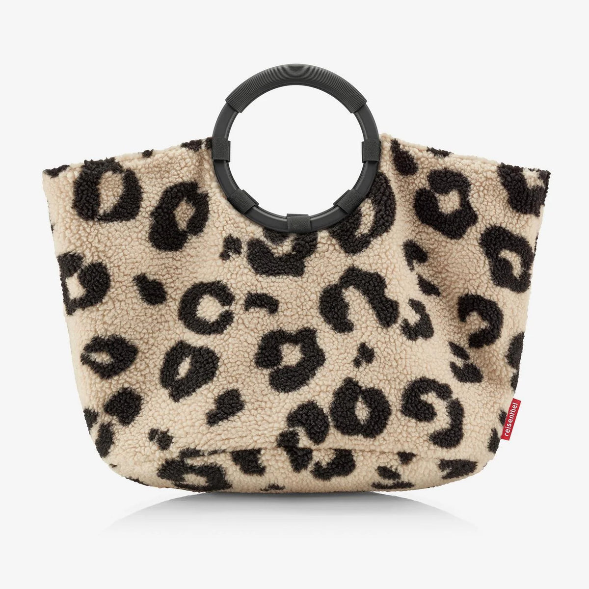 Sac Loop Hobo en Fourrure Teddy Léopard Crème  - Reisenthel