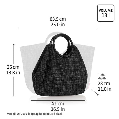 Sac Loop Hobo en Fourrure Teddy Léopard Crème  - Reisenthel